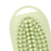 Crofta 2 in 1 Hair Shampoo Brush and Travel Bottle Silicone for Women Men Hair Comb green