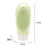 Crofta 2 in 1 Hair Shampoo Brush and Travel Bottle Silicone for Women Men Hair Comb green