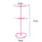 Crofta Jewelry Display Rack Rotating Earring Display Holder Stand for Rings Necklace 31CM pink