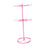 Crofta Jewelry Display Rack Rotating Earring Display Holder Stand for Rings Necklace 31CM pink