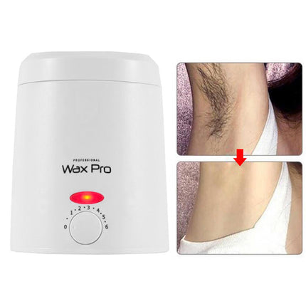 Crofta Wax Warming Container Hair Removal Women Gift Heating Wax Machine for Salon Travel Home white