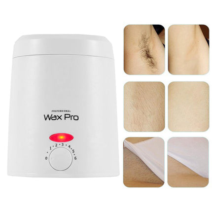 Crofta Wax Warming Container Hair Removal Women Gift Heating Wax Machine for Salon Travel Home white