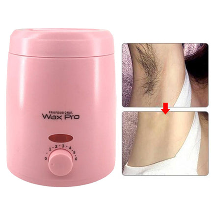 Crofta Wax Warming Container Hair Removal Women Gift Heating Wax Machine for Salon Travel Home pink