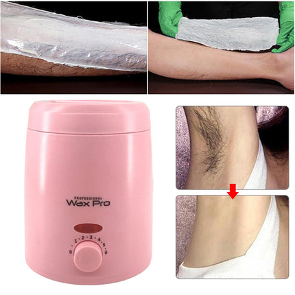 Crofta Wax Warming Container Hair Removal Women Gift Heating Wax Machine for Salon Travel Home pink