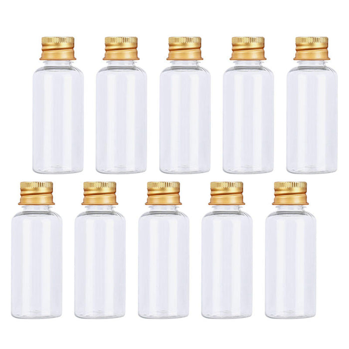 Crofta 10 Pieces Clear Liquid Sample Vial Reusable Transparent Vial Container Empty