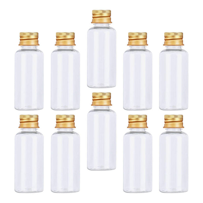 Crofta 10 Pieces Clear Liquid Sample Vial Reusable Transparent Vial Container Empty