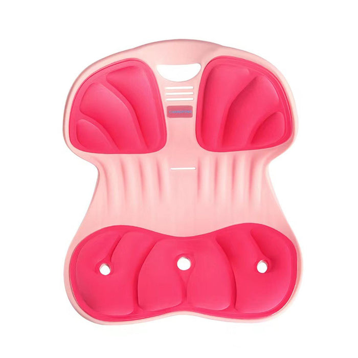 Crofta Back Posture Corrector Portable Nonslip Chair Cushion Ergonomic Back Support Pink