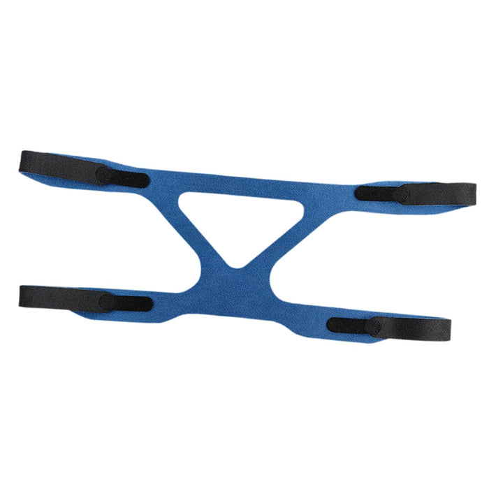 Crofta Universal Headgear Full Mask Strap Fixing Strap Reusable Ventilator Headband Blue Black