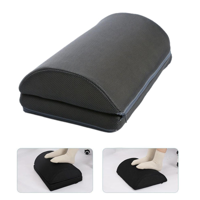 Crofta Portable Office Foot Rest Under Desk for Gaming Airplane Posture and Comfort Dark Gray