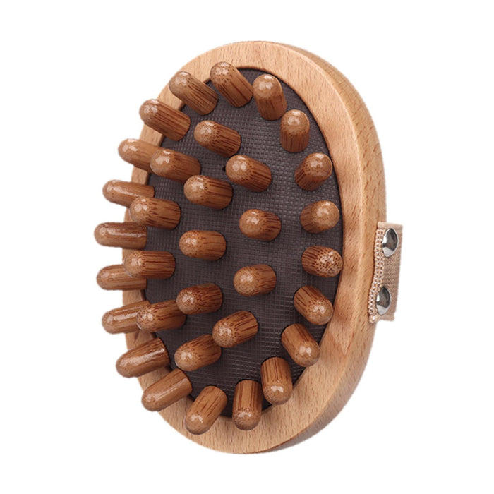 Crofta Wooden Scraping Massage Brush Tool Wood Handheld Massager Tool for Neck Back