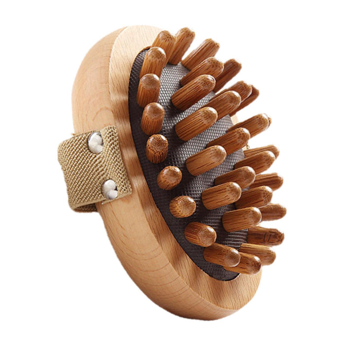 Crofta Wooden Scraping Massage Brush Tool Wood Handheld Massager Tool for Neck Back