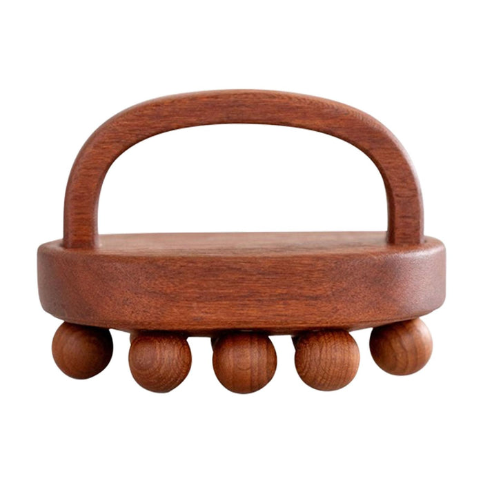 Crofta Wooden Massage Brush Family Gift Body Massager Brush Tool for Neck Legs Back