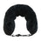 Crofta Stuffable Neck Pillow for Travel Soft Travel Headrest Fillable Travel Pillow Black