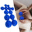 Crofta 12 Pieces Silicone Vacuum Cupping Cup Flexible Accessory Silicone Can Puller blue