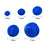 Crofta 12 Pieces Silicone Vacuum Cupping Cup Flexible Accessory Silicone Can Puller blue