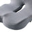 Crofta Chair Cushion Tailbone Cushion Breathable Back Support Multiuse Seat Cushion Light Gray