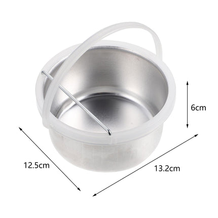 Crofta Wax Pot Large Capacity Easy to Clean 400cc Portable Hair Removal Waxing Bowl