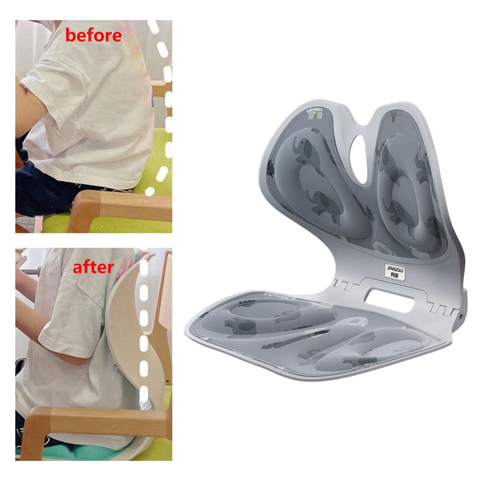 Crofta Posture Corrector Ergonomic Folding for Computer Chair Floor Seat Desk Chair gray