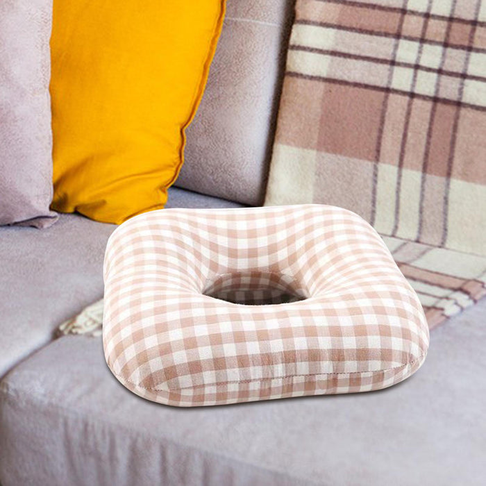 Crofta Bed Sore Donut Cushion Hemorrhoid Cushion for Head Ear Piercing Office Chair Beige