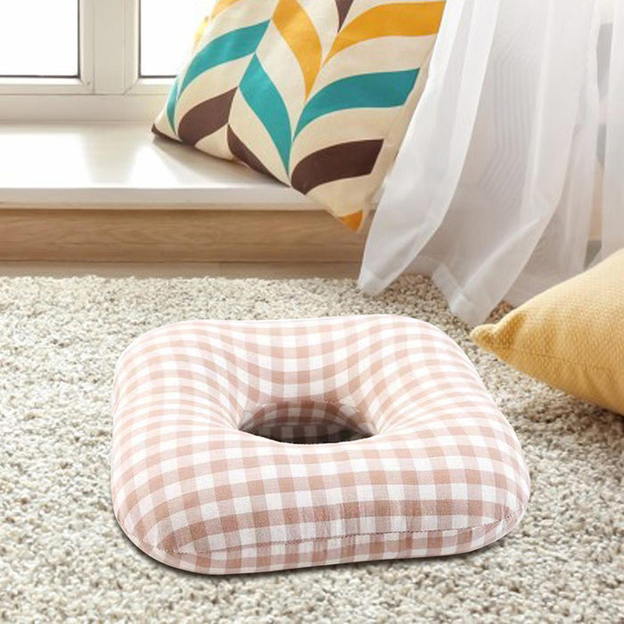 Crofta Bed Sore Donut Cushion Hemorrhoid Cushion for Head Ear Piercing Office Chair Beige