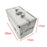 Crofta Aluminum Makeup Case Waterproof Cosmetic Tool Box for Women Girl Makeup Tool argent