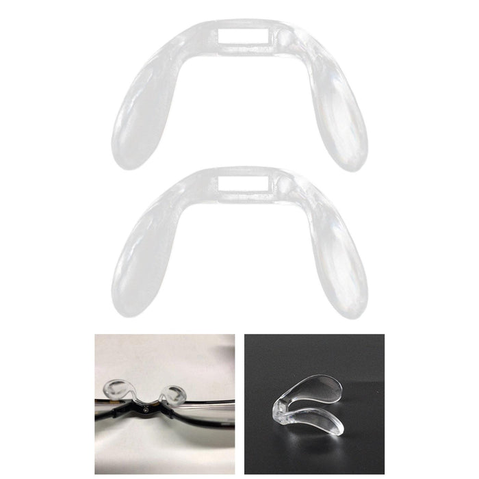 2 Pieces U Shape Eyeglasses Nose Pads Bridge Nose Support Clear Replacement 26mmx18mm