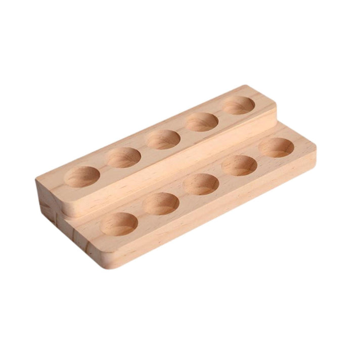 Crofta Wooden Essential Oil Display Holder Essential Oil Display Holder for Holiday 2 layers