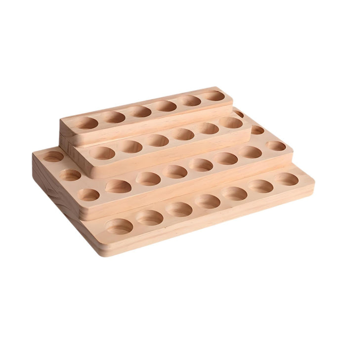 Crofta Wooden Essential Oil Display Holder Essential Oil Display Holder for Holiday 4 layers