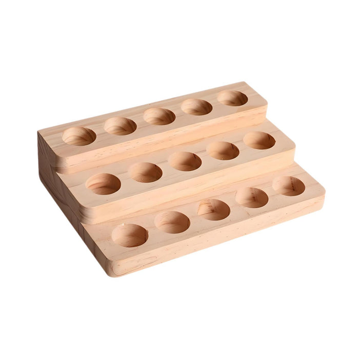 Crofta Wooden Essential Oil Display Holder Essential Oil Display Holder for Holiday 3 layers