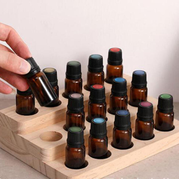 Crofta Wooden Essential Oil Display Holder Essential Oil Display Holder for Holiday 3 layers