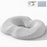 Crofta Donut Pillow Breathable Tailbone Seat Cushion for Long Sitting Office Travel Light Gray