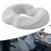 Crofta Donut Pillow Breathable Tailbone Seat Cushion for Long Sitting Office Travel Light Gray