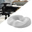 Crofta Donut Pillow Breathable Tailbone Seat Cushion for Long Sitting Office Travel Light Gray