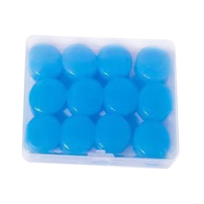 Crofta 12Pcs Ear Plugs Soft Sound Blocking Ear Plugs for Traveling Concert Studying blue