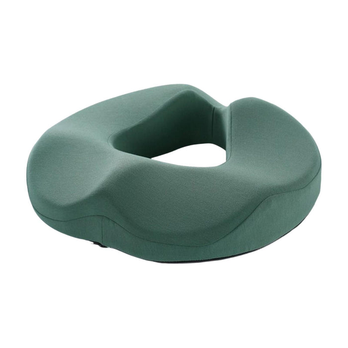 Crofta Donut Pillow Non Slip Office Chair Cushion for Hemorrhoids Wheelchair Travel green