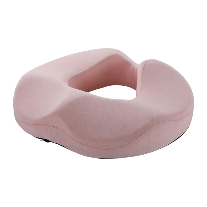 Crofta Donut Pillow Non Slip Office Chair Cushion for Hemorrhoids Wheelchair Travel pink