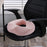 Crofta Donut Pillow Non Slip Office Chair Cushion for Hemorrhoids Wheelchair Travel pink