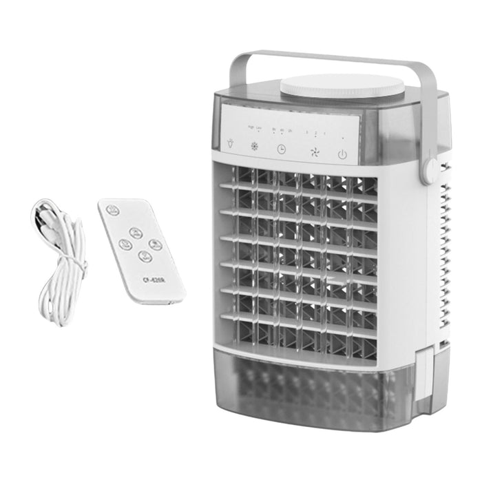 Crofta Portable Air Conditioner 2 Timer Personal Fan for Bedroom Office Living Room grey