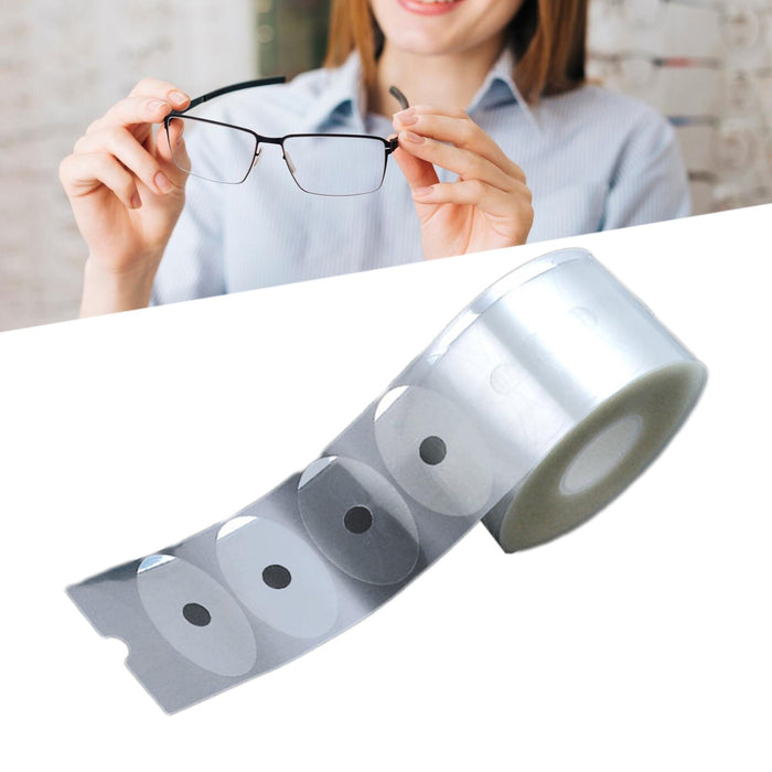 Crofta 1000Pcs Eyeglasses Anti Slip Stickers Remove without Residue Protective Film oval