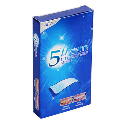 Crofta 14 Pieces Tooth Whitening Strips Sturdy Easy to Use for Travel Dating Office