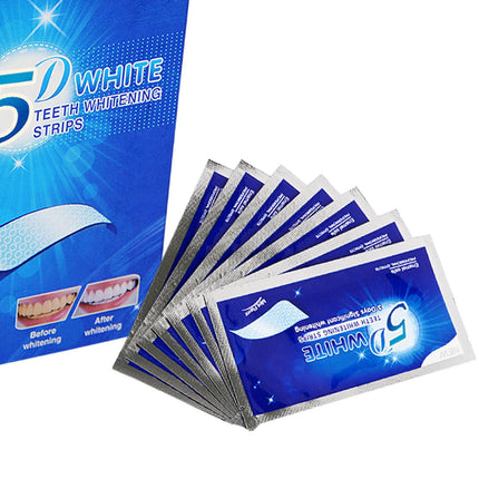 Crofta 14 Pieces Tooth Whitening Strips Sturdy Easy to Use for Travel Dating Office