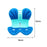 Crofta Posture Correction Cushion Waist Support for Children Women Men Office Chair blue