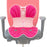 Crofta Posture Correction Cushion Waist Support for Children Women Men Office Chair rose pink