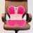 Crofta Posture Correction Cushion Waist Support for Children Women Men Office Chair rose pink