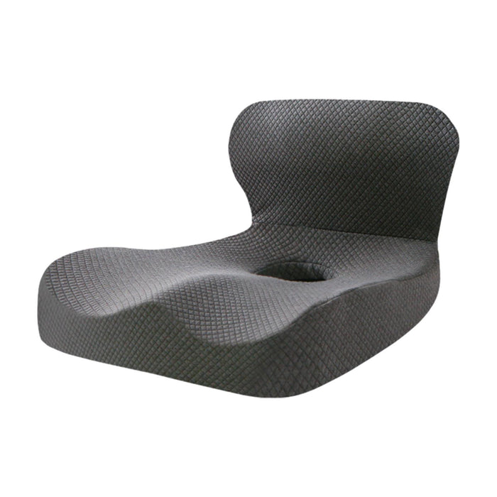 Crofta Memory Foam Seat Cushion Student Pad Car Seat Back Support Sitting Chair Pillow Gray