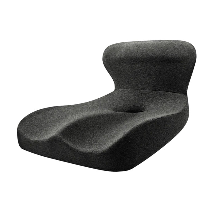 Crofta Memory Foam Seat Cushion Student Pad Car Seat Back Support Sitting Chair Pillow Dark Gray