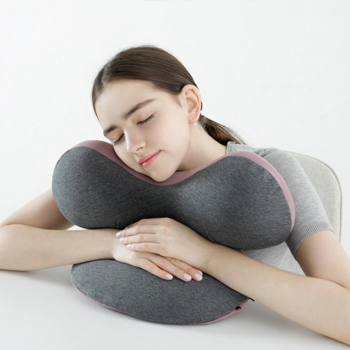 Crofta Napping Sleeping Pillow Travel Napping Face Pillow for Computer Gaming Chair Purple