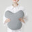 Crofta Napping Sleeping Pillow Travel Napping Face Pillow for Computer Gaming Chair Gray