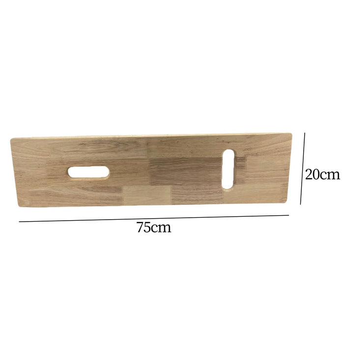 Crofta Wooden Slide Transfer Board Seniors Slide Board for Wheelchair to Toilet Car 75cmx20cmx2cm