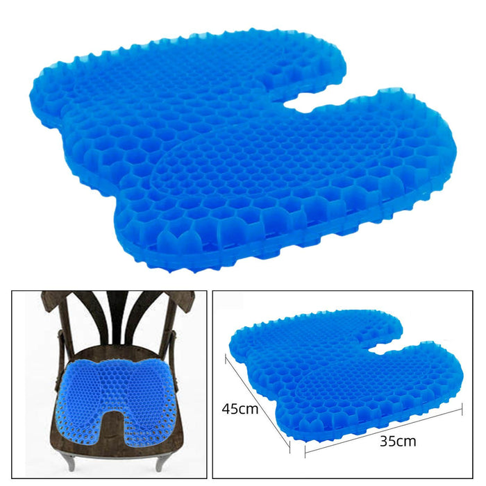 Crofta Gel Seat Cushion Comfortable Breathable for Women Men Drivers Office Workers